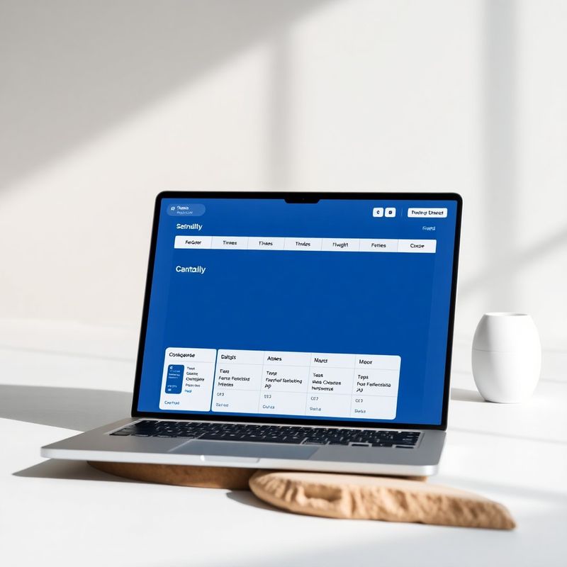 Sučelje Fitcornerz aplikacije za rezervacije na laptopu